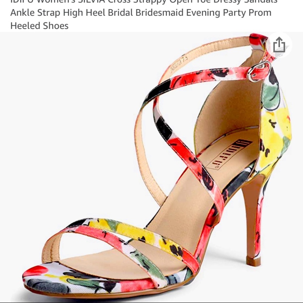 Floral Sandals New size 8